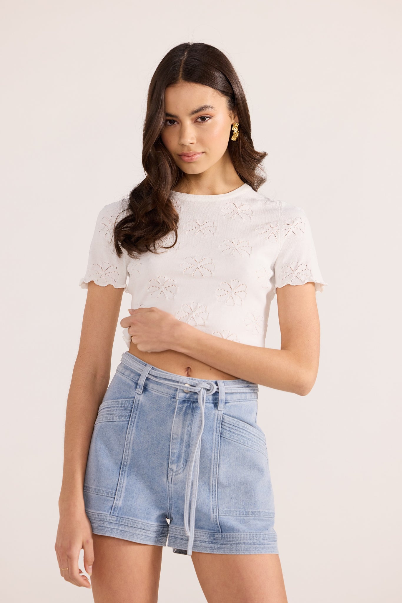 Oliver Denim Panel Short - Denim