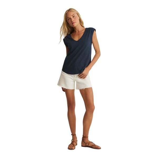 Per Diem V-Neck Tank - Navy