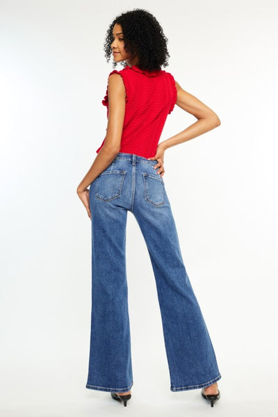 Petite Mid Rise Wide Flare - Medium