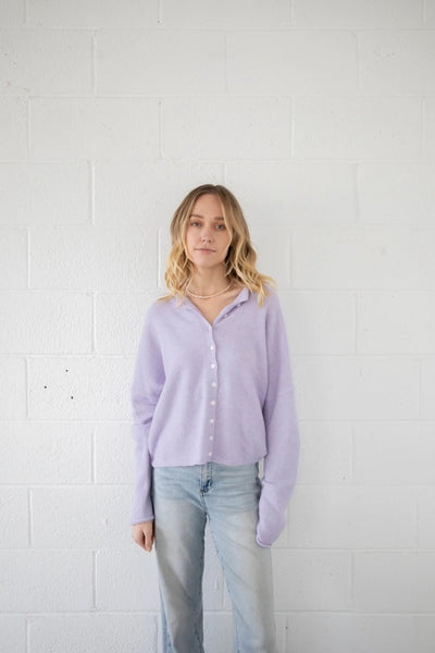 Piper Cardigan - Purple