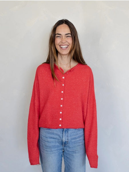 Piper Cardigan - Red
