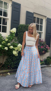*Preorder* Ashley Tiered Skirt - Blue
