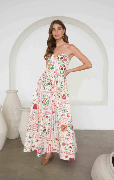 Prime Summer Print Midi Dress - Multi