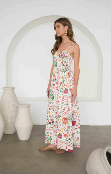 Prime Summer Print Midi Dress - Multi