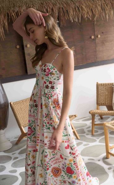 Prime Summer Print Midi Dress - Multi