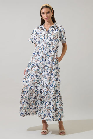 Ralston Floral Maxi Dress - Ivory