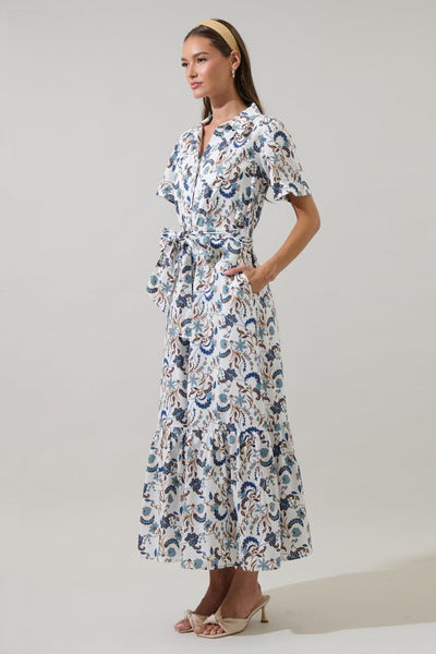 Ralston Floral Maxi Dress - Ivory