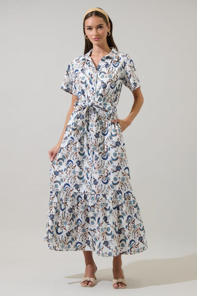 Ralston Floral Maxi Dress - Ivory