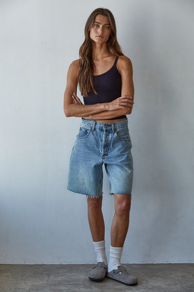 Ribbed Knit Cami - Black