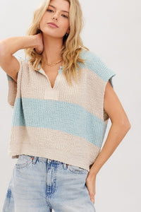 Ridgeway Stripe Sweater - Mint