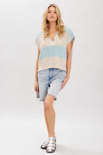 Ridgeway Stripe Sweater - Mint