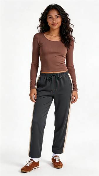 Ronan Boatneck Top - Brown
