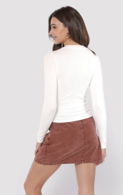 Ronan Creneck Top - White