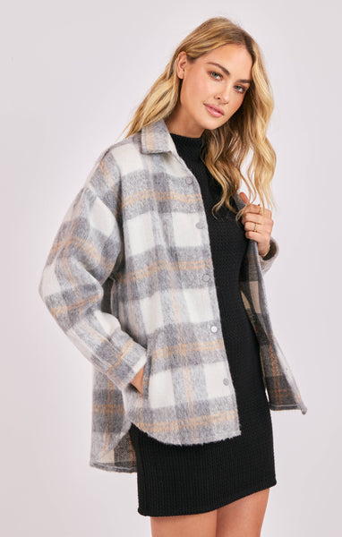 Roslyn Oversized Shacket - Plaid