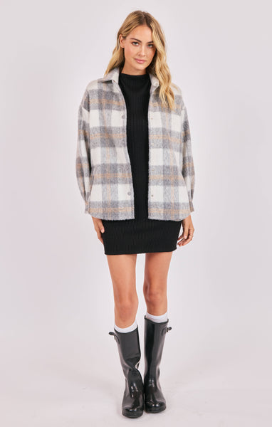 Roslyn Oversized Shacket - Plaid