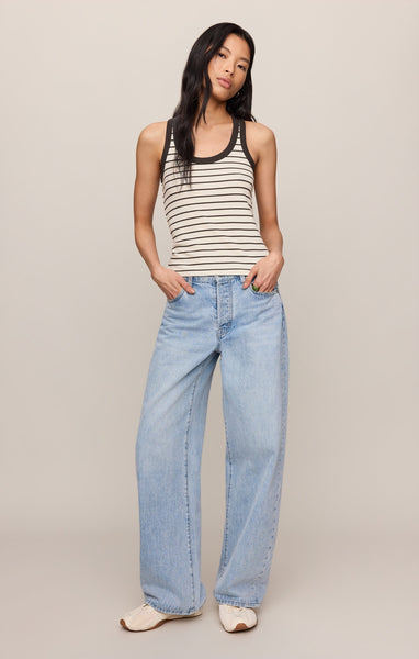 Rowe Striped Scoop Tank - Striped