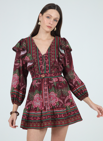 Sarajevo Dress - Wine