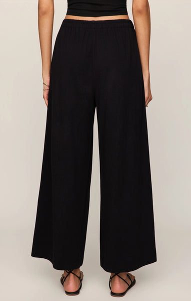 Scout Jersey Crop Flare Pant - Black