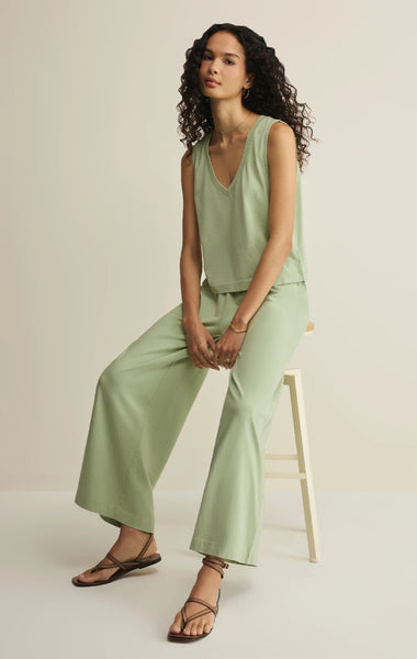 Scout Jersey Crop Flare Pant - Green