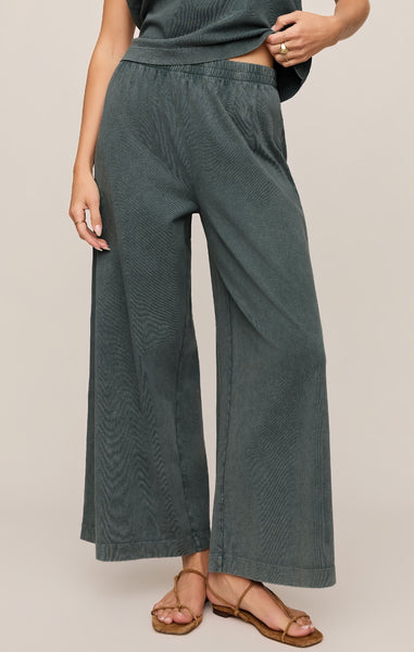 Scout Jersey Crop Flare Pant - Teal