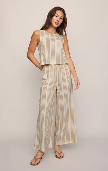 Scout Striped Pant - Ivory