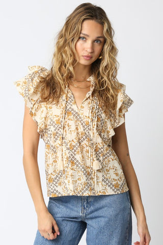 Senna Ruffled Shirt - Multi