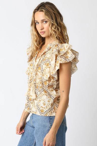 Senna Ruffled Shirt - Multi