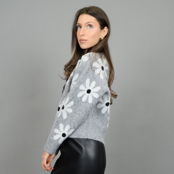 Severine Crew Neck Pullover - Grey