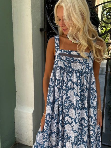 Shem Maxi Dress - Blue