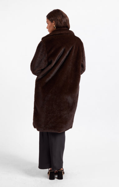 Shyloh Fur Coat - Brown