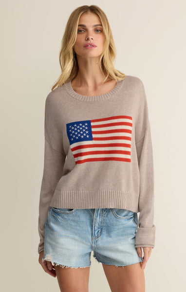 Sienna Patriot Sweater - Natural