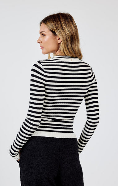 Simply Being Striped Sweater - Black