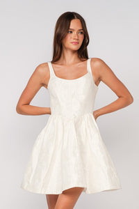 Sleeveless Bell Mini Dress - Ivory
