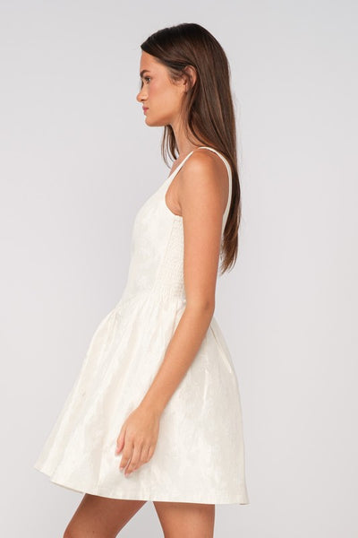 Sleeveless Bell Mini Dress - Ivory