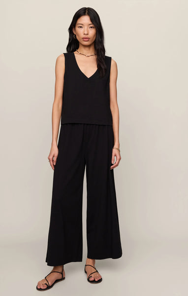 Sloane V-Neck Top - Black