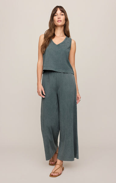 Sloane V-Neck Top - Teal