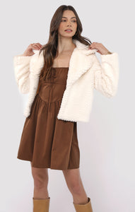 So So Soft Feather Jacket - Cream