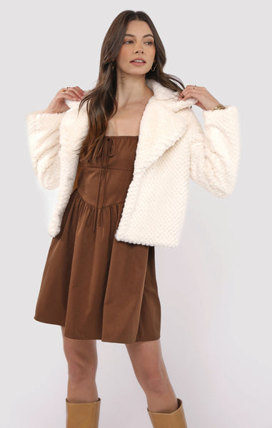 So So Soft Feather Jacket - Cream