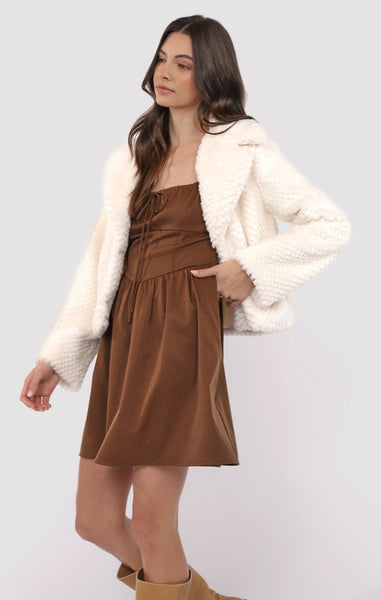 So So Soft Feather Jacket - Cream