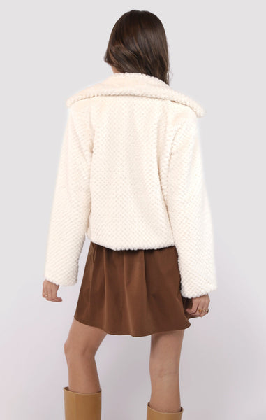 So So Soft Feather Jacket - Cream