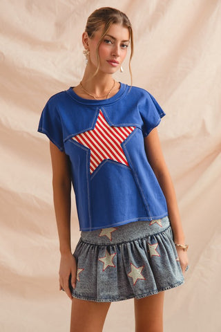 Stripe Star Top