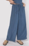 Sugarloaf Linen Pant - Navy