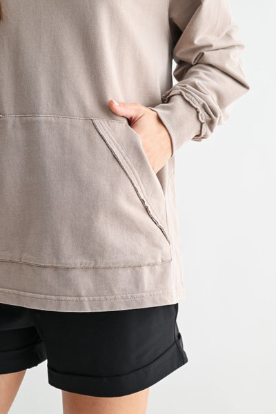 Sunfade V-Neck Pullover - Taupe