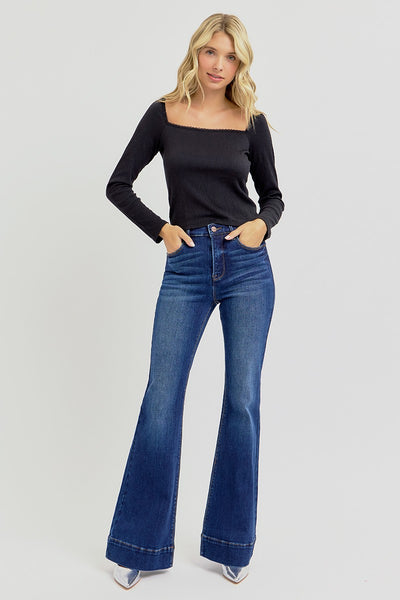 Tc Elastic Band Hr Flare - Dark Denim