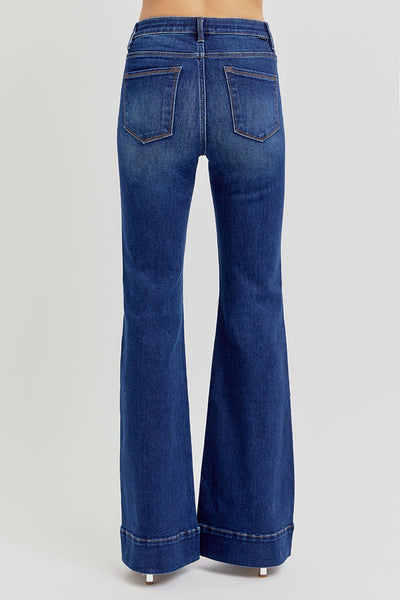 Tc Elastic Band Hr Flare - Dark Denim