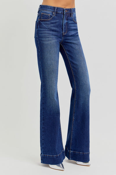 Tc Elastic Band Hr Flare - Dark Denim