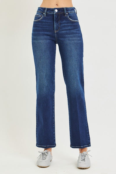 Tc Hr Ankle Straight Crease - Dark Denim