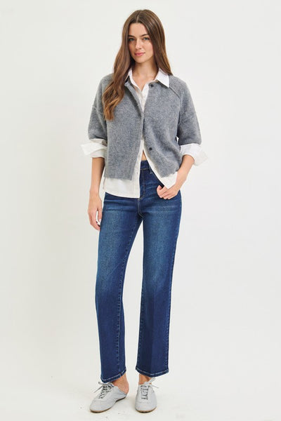 Tc Hr Ankle Straight Crease - Dark Denim
