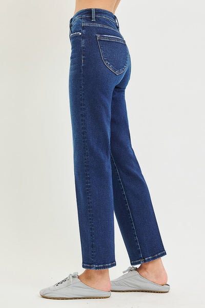 Tc Hr Ankle Straight Crease - Dark Denim