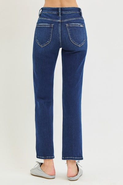 Tc Hr Ankle Straight Crease - Dark Denim